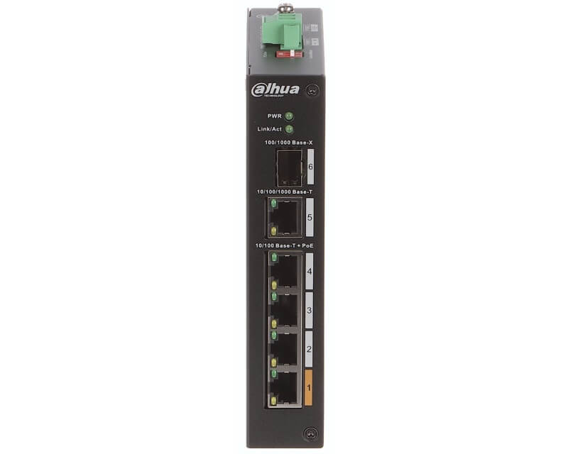 DAHUA PFS3106-4ET-60-V2 4port Unmanaged PoE switchEthernet PoE svičevi