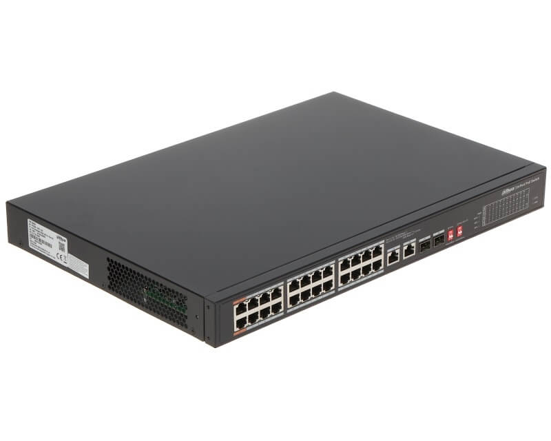 DAHUA PFS3226-24ET-240 24port Unmanaged PoE switchEthernet PoE svičevi