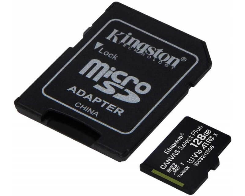 KINGSTON A1 MicroSDXC 128GB 100R class 10 - Hard disk za video nadzor