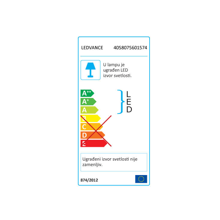 LED nadgradna lampa 60cm 18W LEDVANCELed vodonepropusna rasveta