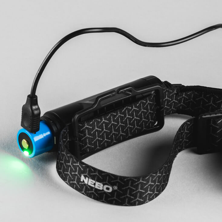 LED naglavna punjiva lampa NEBO EINSTEIN 1000Led lampe na baterije
