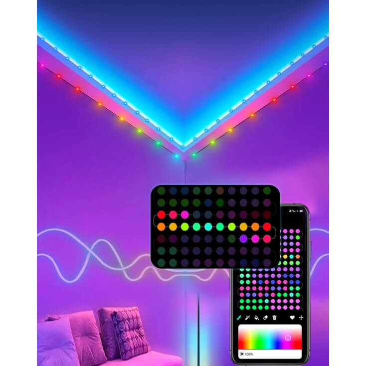 RGB LED traka programabilna 5m sa aplikacijomLed trake