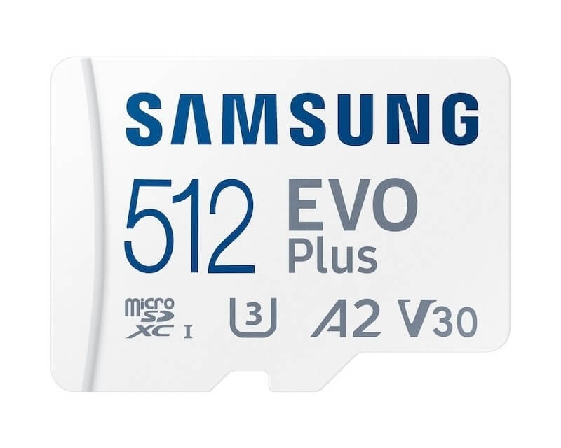 SAMSUNG EVO PLUS MicroSD Card 512GB class 10 + Adapter MB-MC512KAHard disk za video nadzor