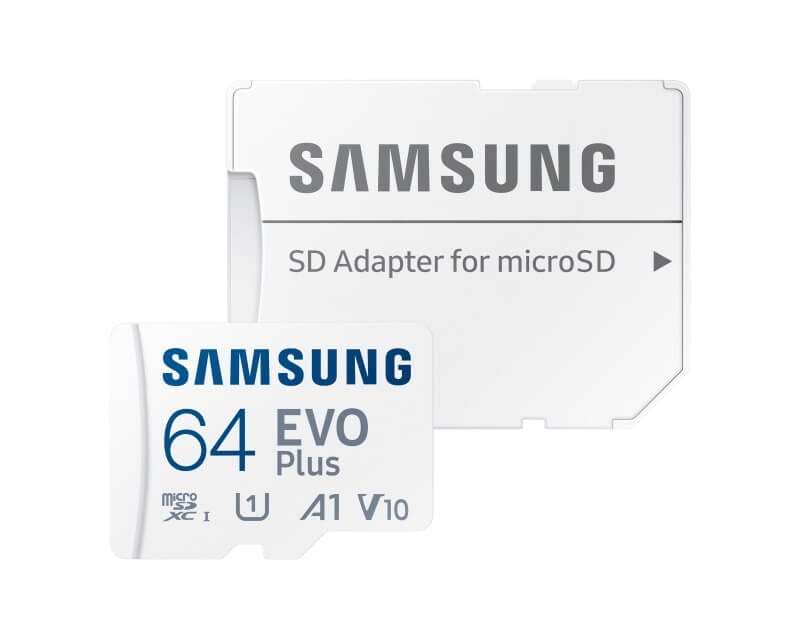 SAMSUNG EVO PLUS MicroSD Card 64GB class 10 + Adapter MB-MC64KAHard disk za video nadzor