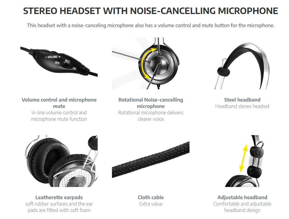 Slušalice sa mikrofonom GENIUS HS-04SUSlušalice