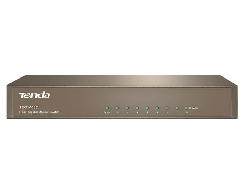 TENDA TEG1008D 8-Port Gigabit Desktop SwitchEthernet svičevi
