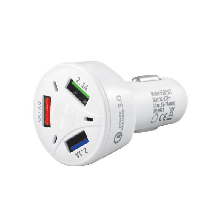 USB punjač iz upaljača automobila QC3.0+2xUSBOstala oprema