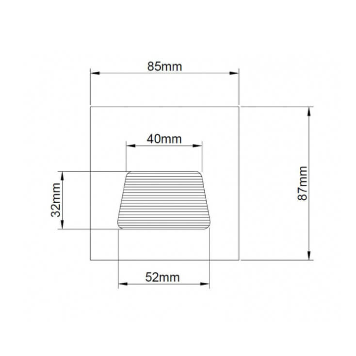 Ugradna zidna LED lampa Bela 3WLed spoljna rasveta