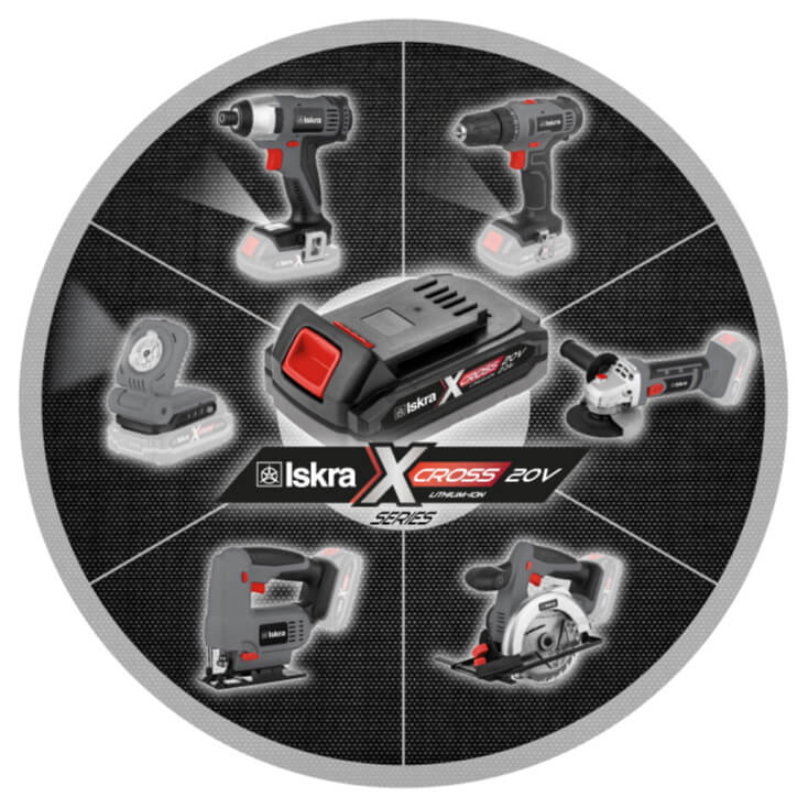 ISKRA X-CROSS akumulatorska radna lampa 3WLed lampe na baterije