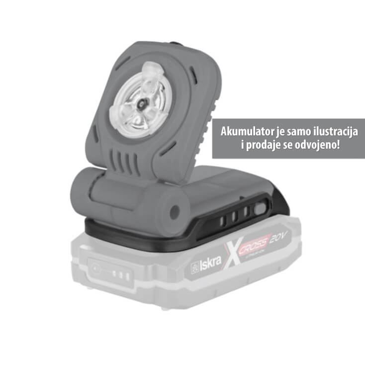 ISKRA X-CROSS akumulatorska radna lampa 3WLed lampe na baterije